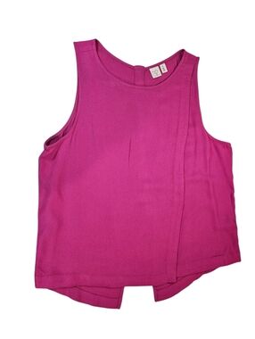 bp Magenta Sleeveless Layered Front Shell Top, Womens Size Medium